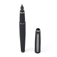 HongDian 517D Pluma Fuente De Tinta Mate Negra Con Clip De Plata Y Punta Curva EF F Para Escuela Y Oficina Suministros De Papelería Regalos - details 7