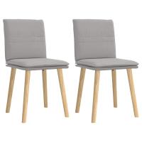 vidaXL Sillas de comedor 2 unidades tela en color Marrón oscuro/Azul vaquero/Gris claro y más | cómodas modernas ergonómicas para comedor cocina salón hogar - details 10