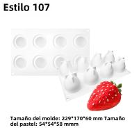 Molde De Galletas De Silicona SHENHONG Con Diseño De Frutas Mousse De Naranja Manzana Pera Mango Durazno Herramientas De Decoración De Postres - details 9
