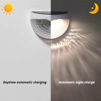 Lámpara Solar LED Para Valla Exterior Impermeable Luz De Pared Para Jardín Camino Terraza Decorativa Blanca Cálida Instalación Auto-contenida Fuente De Energía Solar - details 3