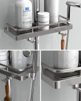 Estante de Ducha sin perforación, soporte de Ducha Colgante, soporte para accesorios de Ducha con dos - details 2