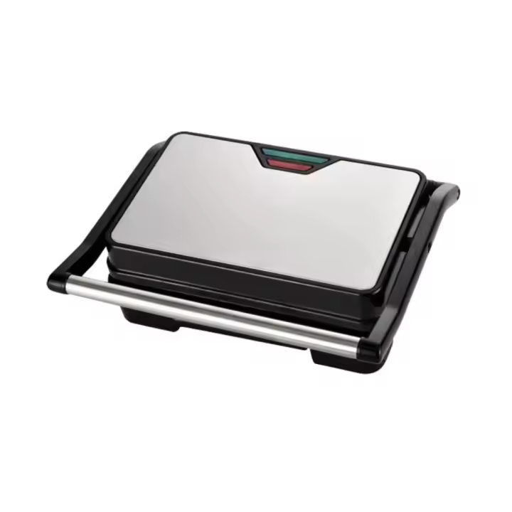 Sandwichera, Gran Sandwichera Eléctrica 3-en-1 Panini Grill, se abre 180 Grados para asar en interiores, ideal para asar filetes, hamburguesas, sdwániches, sartenes antiadheres - 1