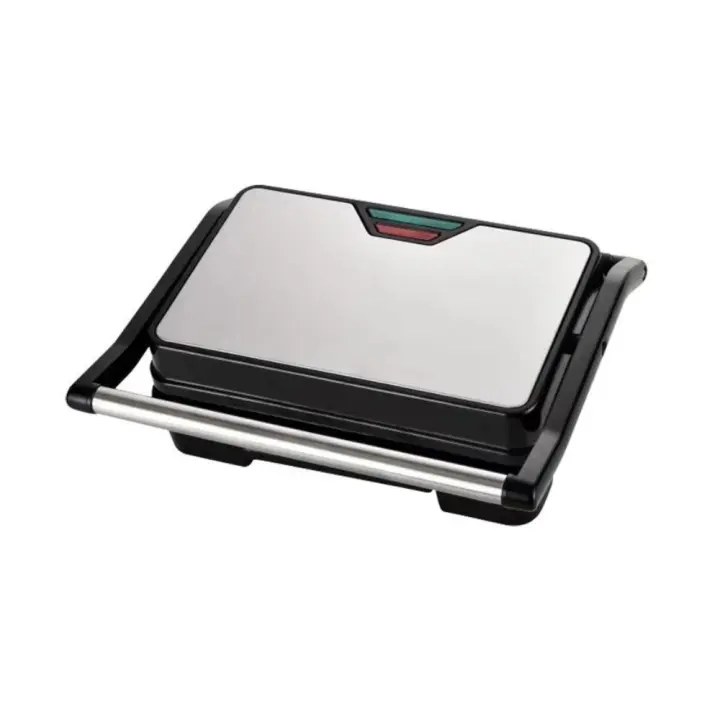 Sandwichera, Gran Sandwichera Eléctrica 3-en-1 Panini Grill, se abre 180 Grados para asar en interiores, ideal para asar filetes, hamburguesas, sdwániches, sartenes antiadheres - 1