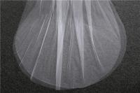Velo De Novia 3M Dos Capas Suaves Con Cepillo Accesorios De Boda Para Mujeres Tecido De Tulle Polyester Estilo Cortado - details 2
