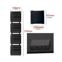 Panel Solar ETFE Plegable 40W Generador De Energía De Emergencia Portátil Para Exteriores Salida USB 5V 9V 12V Recarga De Teléfonos Móviles - details 3