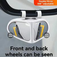Espejo Auxiliar Trasero Universal Para Coche 360 Grados Rotación Amplia Espejo Lateral Para Auxiliar En Maniobras Y Estacionamiento - details 3