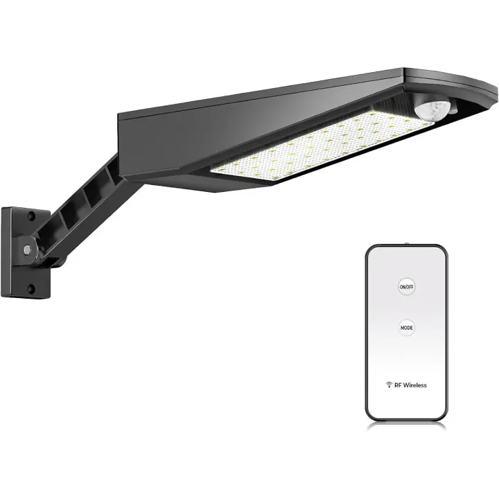 Lámpara solar de 48 LED, 4500 mAh, 900 lm, IP65, resistente al agua para exteriores - 1