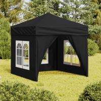 vidaXL Carpa de Fiesta Plegable con Paredes Laterales Pabellón Color Azul,  Antracita,  Taupé y mas - details 5