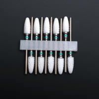 Juego De 10 Piezas De Brocas De Uñas Cerámicas Para Manicura Y Pedicura Herramientas De Arte De Uñas Compatible Con Máquinas Eléctricas Para Eliminar Cutículas Y Polvo De Uñas - details 6