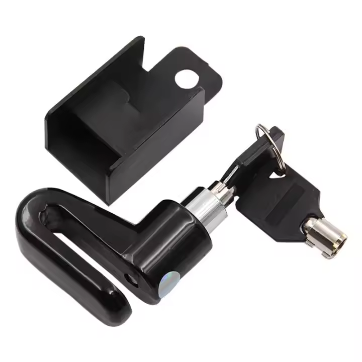 Candado antirrobo para moto y bici, con 2 llaves ,Llavero disco de freno bicicletas , motos , scooters - 1