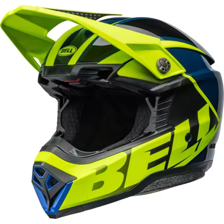 Casco BELL Moto-10 Spherical - Sliced Matte/Gloss Retina/Blue TALLA M - 1