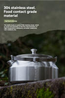 CAMPINGMOON SW-1 Tetera De Acero Inoxidable 304 Para Camping Y Pícnic Equipamiento De Cocina Portátil Para Exterior - details 2