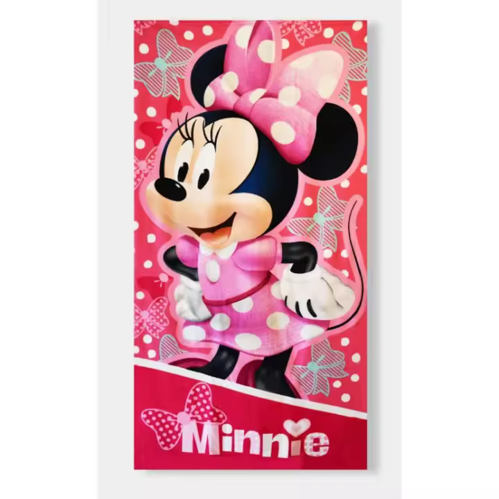 Minnie Mouse - Toalla de Baño, Playa y Piscina - Microfibra - Niña - 100% Poliéster - 70x140cms - 1