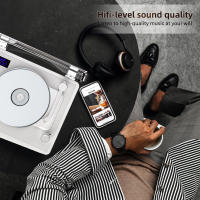 Reproductor De CD Multifuncional Retro Con Altavoz Bluetooth Inalámbrico Y Radio FM Luz De Ambiente Colorida Con Control Remoto Para Hogar - details 10