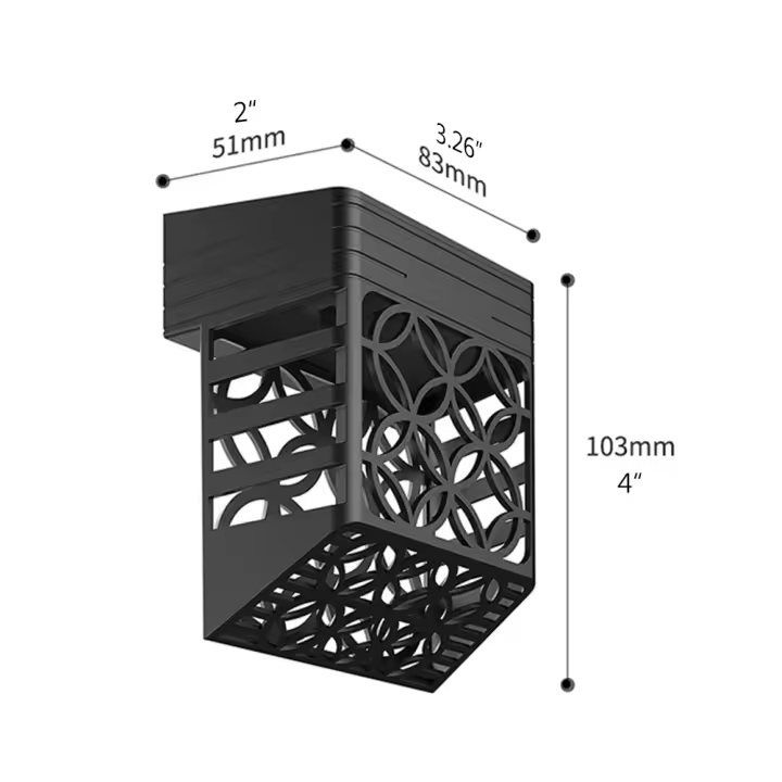 Paquete de 4 Luces Solares para Vallas, Luces Solares para Exterior IP54, Luces de pared impermeables, Luces Solares para Vallas, Jardín, Patio, Escaleras - 1
