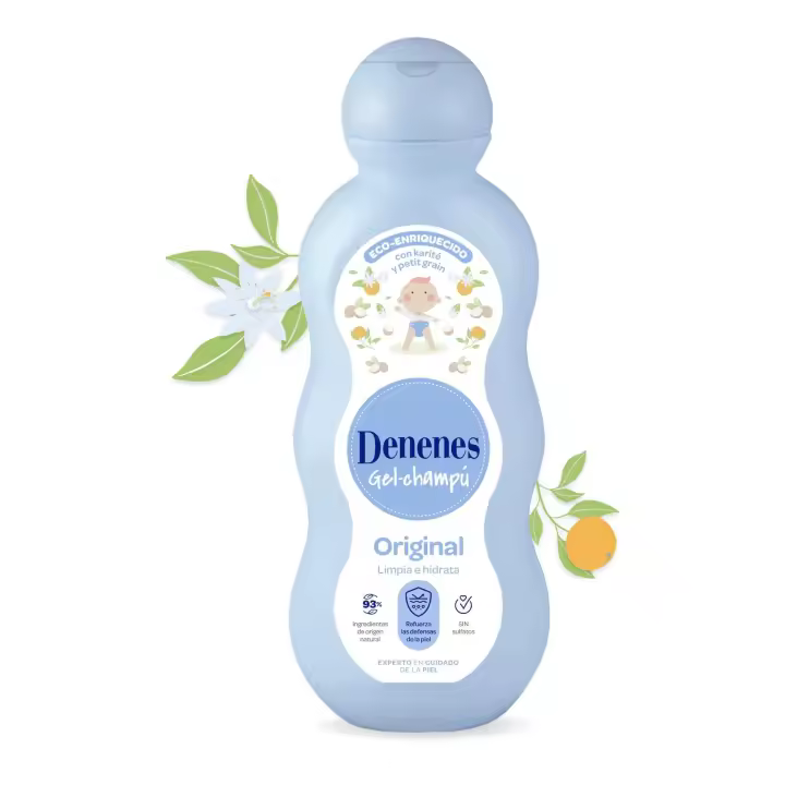Denenes - Jabón Líquido para Bebé con Aceites Esenciales Naturales 750ml - 1