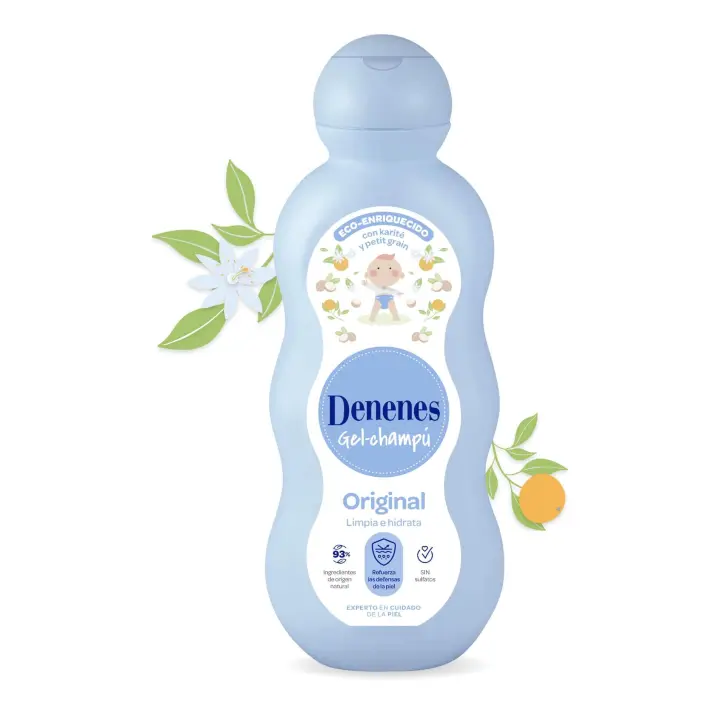 Denenes - Jabón Líquido para Bebé con Aceites Esenciales Naturales 750ml - 1