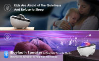 Proyector De Estrellas LED Aurora Con Altavoz Bluetooth Luz Nocturna Ruido Galaxia Para Decoración De Habitación Y Niños - details 5
