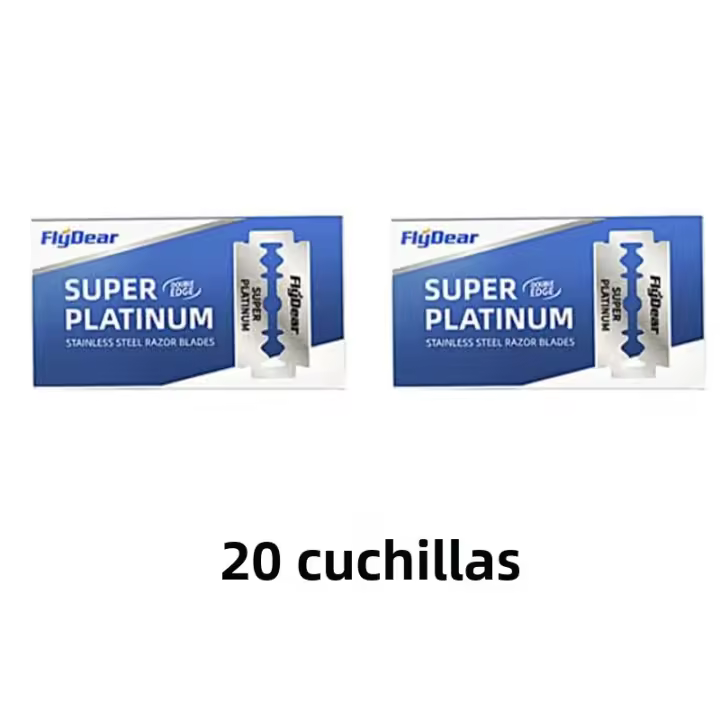Juego De Afeitadora Para Barba De Doble Faja Para Hombres Cuchilla De Acero Inoxidable Trimmer De Barba Clásica Para Barbero Uso Doméstico - 1