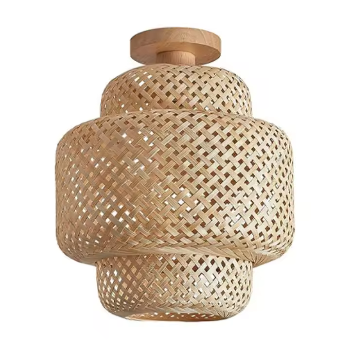Lámpara De Arte De Bambú Chino Para Restaurante Japonés Teatro Homestay Hotpot Estilo Zen De Granja Lámpara De Techo Self-contained Sin Bombillas Incluidas Fuente De Alimentación AC - 1