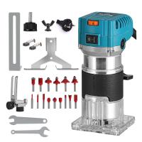 2000W Enrutador de Madera eléctrico de 6 velocidades ajustable Trimmer Eléctrico Fresado de carpintería Grabado Ranurado Máquina de Corte Herramienta de enrutador de talla - details 9