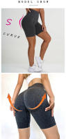 Leggings De Entrenamiento Para Mujer High Waist Yoga Shorts Con Glúteos De Durazno Terciopelos Sin Costuras Para Gimnasio Running Y Fitness - details 5