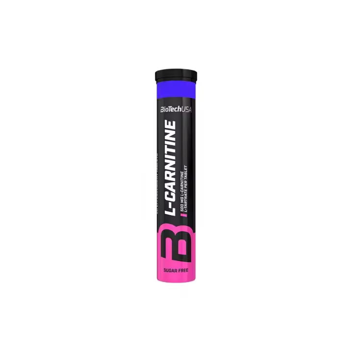 L-Carnitina efervescente arandano-frambuesa 500mg 20 comprimidos BioTechUSA - 1