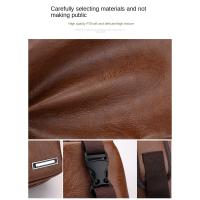 Nueva Bandolera Para Hombre Con USB Gran Capacidad De Carga Portátil Deportes Al Aire Libre Bandolera Diagonal PU Con Cierre De Cremallera - details 3