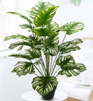 Bonsái Simulado De Hoja Grande Ornamento De Maceta Planta Artificial Hyphosis Para Decoración De Oficina Y Hogar Estilo Tortuga - details 2