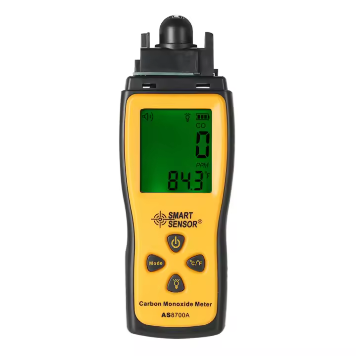 Detector De Monóxido De Carbono Portátil SMART SENSOR Con Precisión Alta Medidor De Gas LCD Display Sonido Para Seguridad Doméstica - 1