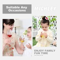 MICHLEY Jarrones De Vino De Plástico Inquebrantables 2/4/6PCS Rojos Reutilizables Para Fiesta Barra 12.5oz 355ML Lavables a La Nevera - details 4