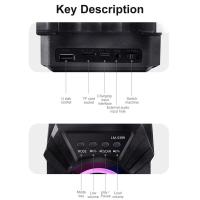 Altavoz Portátil Bluetooth 5.0 Recargable Con USB Y Tarjeta TF Para Fiesta BBQ Viaje Al Aire Libre Altavoz De Sonido Con Micrófono Incluido - details 3
