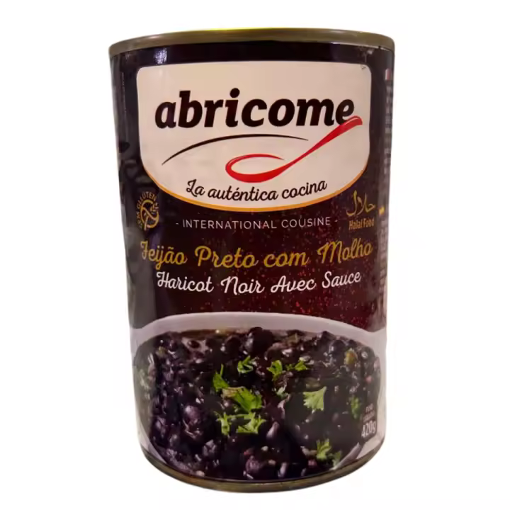 Lata de frijoles en salsa abricome, 420g - Halal, Alimentos en Conserva, Comida Lista enlatada - 1