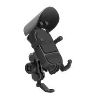 Soporte De Navegación Para Móvil De Motocicleta Absorbedor De Choques Y Antivibración Compatible Con La Mayoría De Los Dispositivos Aluminio + PC Rotación De 360 Grados Resistente Al Viento Y Agua - details 2