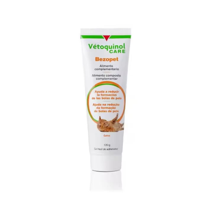 VETOQUINOL - Bezopet (120 gr) - Alimento complementario para Gatos que Ayuda a Reducir Formación bolas de pelo - 1