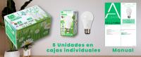 Pack 6 Bombillas LED E27 A60 Luz Blanco Frío 6500K de 12W (equivalente a 85W) 1200 Lúmenes, Alumar, Bombillas de bajo consumo, Ángulo de haz de 180°, No Regulable, sin parpadeos. - details 7