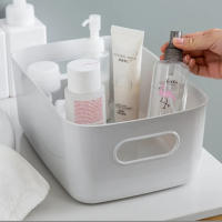 Cesta De Almacenamiento Rectangular Tres Tamaños Caja De Almacenamiento Portátil Adecuada Para Cocina Dormitorio Oficina Material Ecológico Plástico PP - details 3