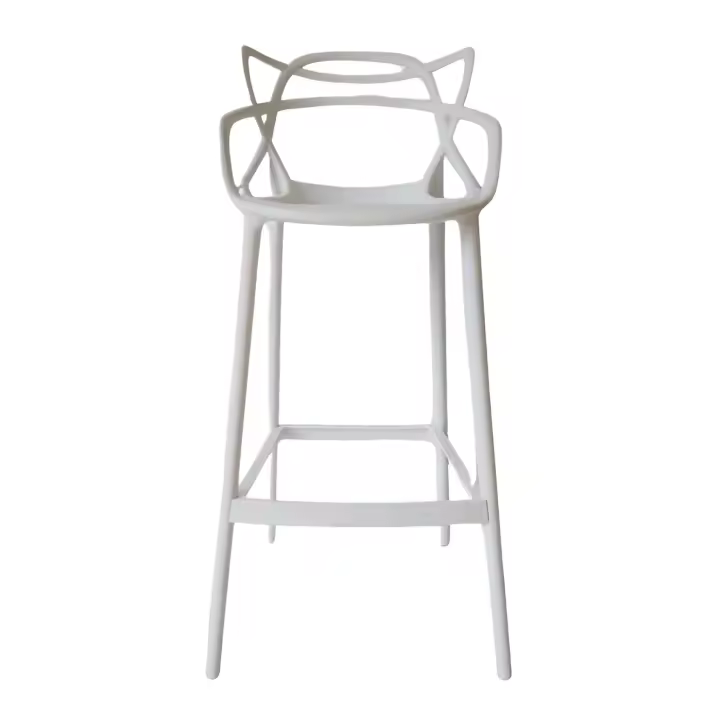 Gerimport Conjunto 4 Taburetes Diseño Eventos Blanco Svelvik Kendall 109 X 50 X 53 Cm - Diseño Elegante | Resistente y Duradero | Ideal para Eventos - 1