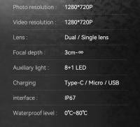 Cámara De Endoscopia Industrial Tipo-C Impermeable 3En1 Para Teléfono Android PC USB Con Lente Autofocus Inspección Borescope Para Coche Alcantarillado - details 17