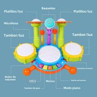 Set De Batería Para Niños Juguetes Educativos De Música Con Microfono Para Niñas Actividades De Aprendizaje Regalos Para Niños De 3 a 12 Años - details 6