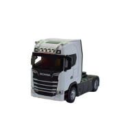 Modelo De Camión De Aleación De Latón 1/50 Para Niños Juguete De Simulación De Vehículo De Transporte De Ingeniería Con Retroceso Pull Back Cabeza De Contenedor Metal Para Niño - details 3
