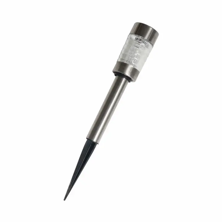 Lampka solarowa stal nierdzewna srebrna - 1