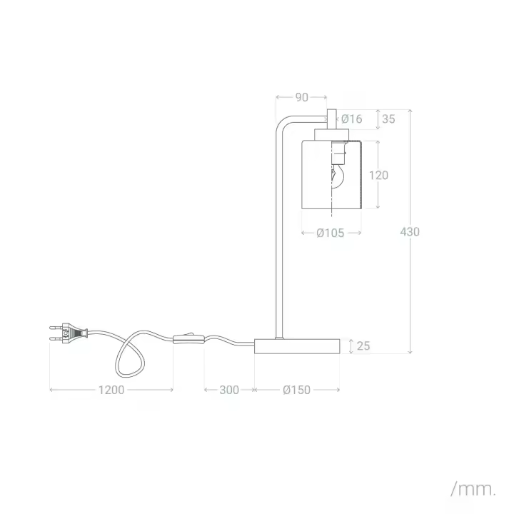 LEDKIA LIGHTING - Lámpara de Mesa Joile | Diseño Elegante Metal y Cristal | Para Salón, Dormitorio, Oficina | Compatible con Bombillas E27 | IP20, Dorado, Metal - 1