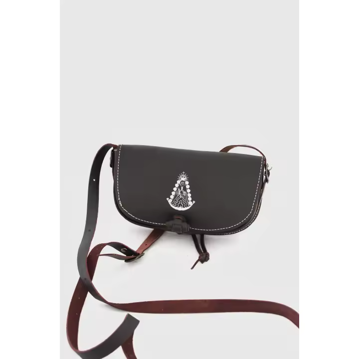 BOLSO DE PIEL BORDADO VIRGEN DEL ROCÍO - 1