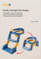 1-Pack Folding Toilet Potty Training Seat with Step Stool, Non-Slip Pad, Comfortable and Safe Toilet Trainer for Kids, Durable Plastic Design, Easy to Fold and Store, Suitable for Independent Use - details 1