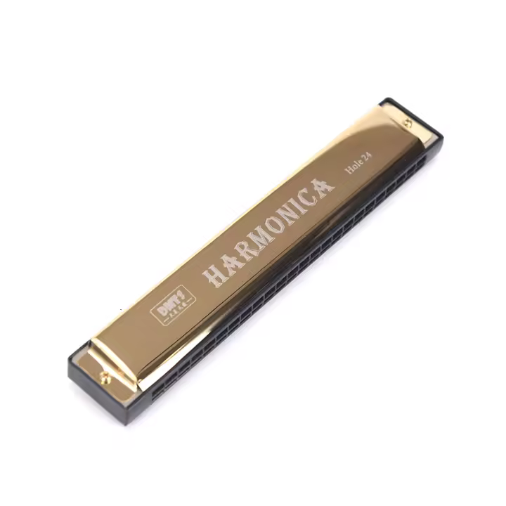Harmonica De 24 Agujeros En Do Juguete De Música Doble Fila Para Blues Tremolo Organ De Bocina - 1