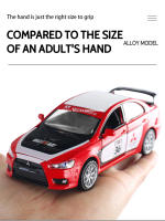 Coche De Aleación Mitsubishi Winged Land God WRC a Escala 1:32 Con Alas Juguete De Decoración Y Moldes Para Coleccionistas Y Regalos - details 6