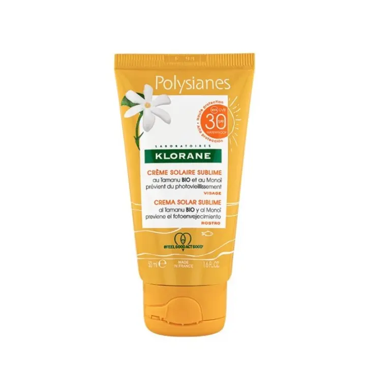 KLORANE POLYSIANES Crema Solar Sublime SPF30 Rostro 50ml ✅ Entrega 24/72h - 1