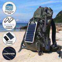 Panel Solar Portátil 30W Con USB Impermeable Para Camping Y Senderismo Carga De Teléfono Móvil 6.8V Batería De Carga Móvil - details 0