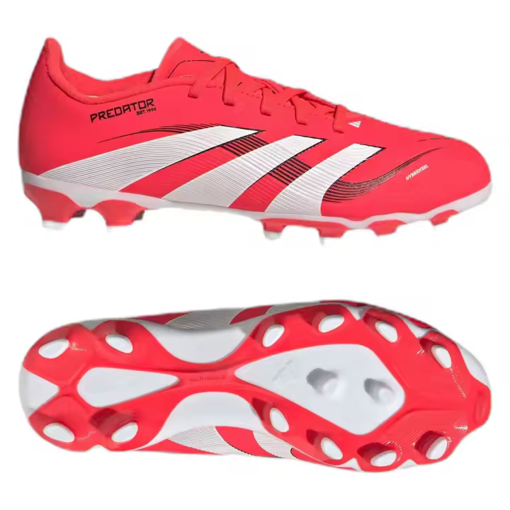 Botas de Futbol Adidas Predator League para niños unisex en color rojo - 1